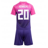Camisa de Futebol Alemanha Benjamin Henrichs #20 Equipamento Secundário Infantil Europeu 2024 Manga Curta (+ Calças curtas)